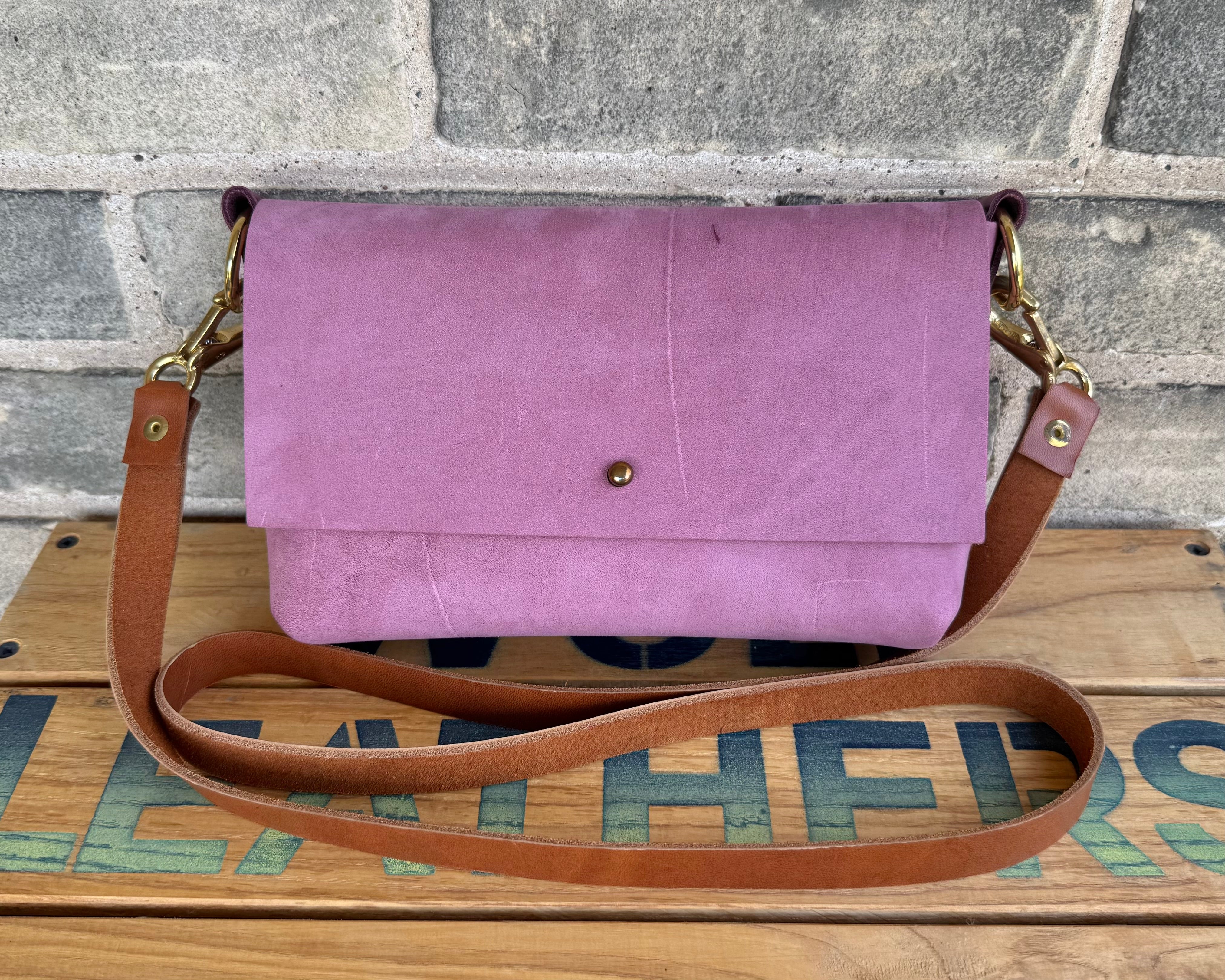 Branded Leather Crossbody Bag