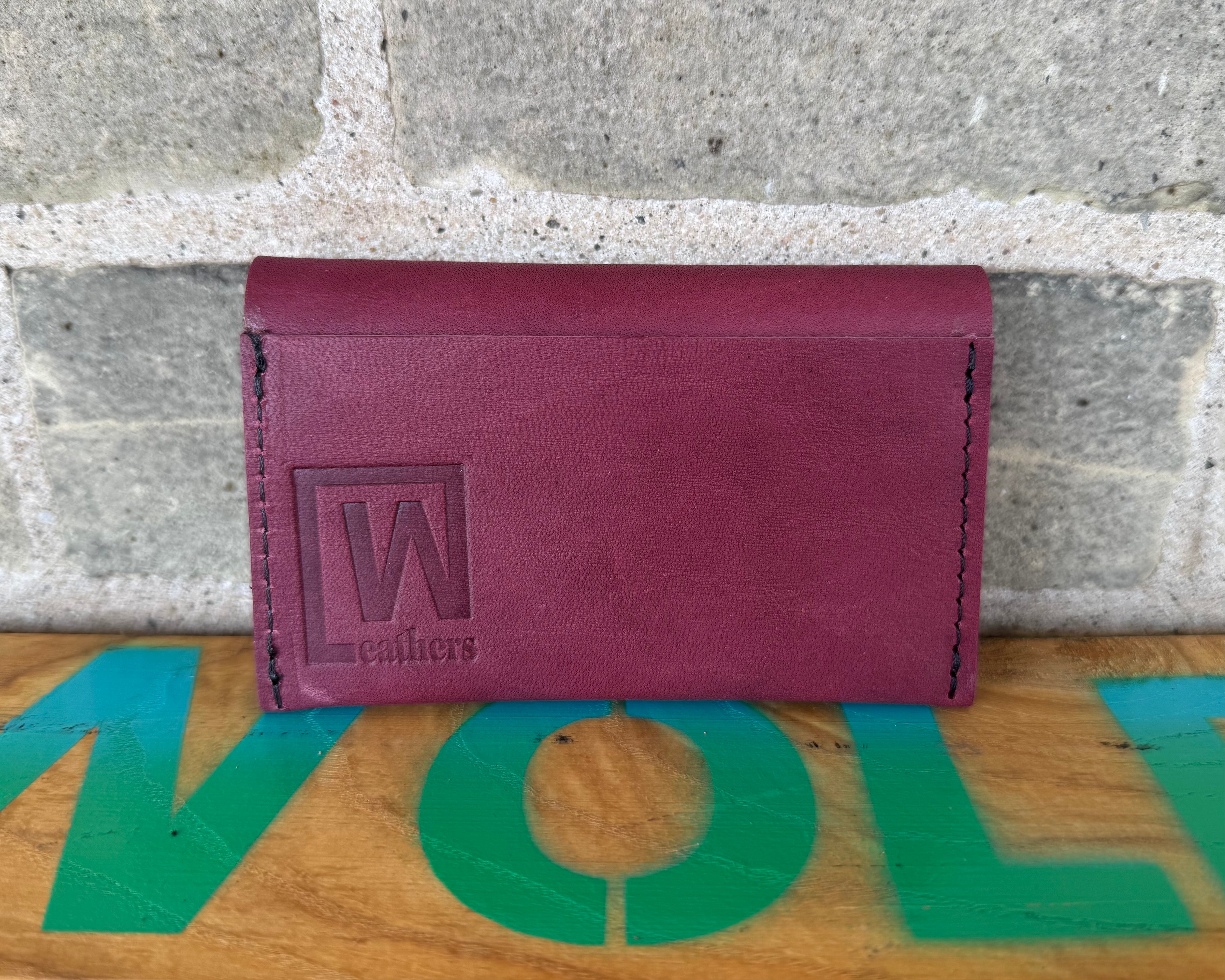 Leather Button Wallet