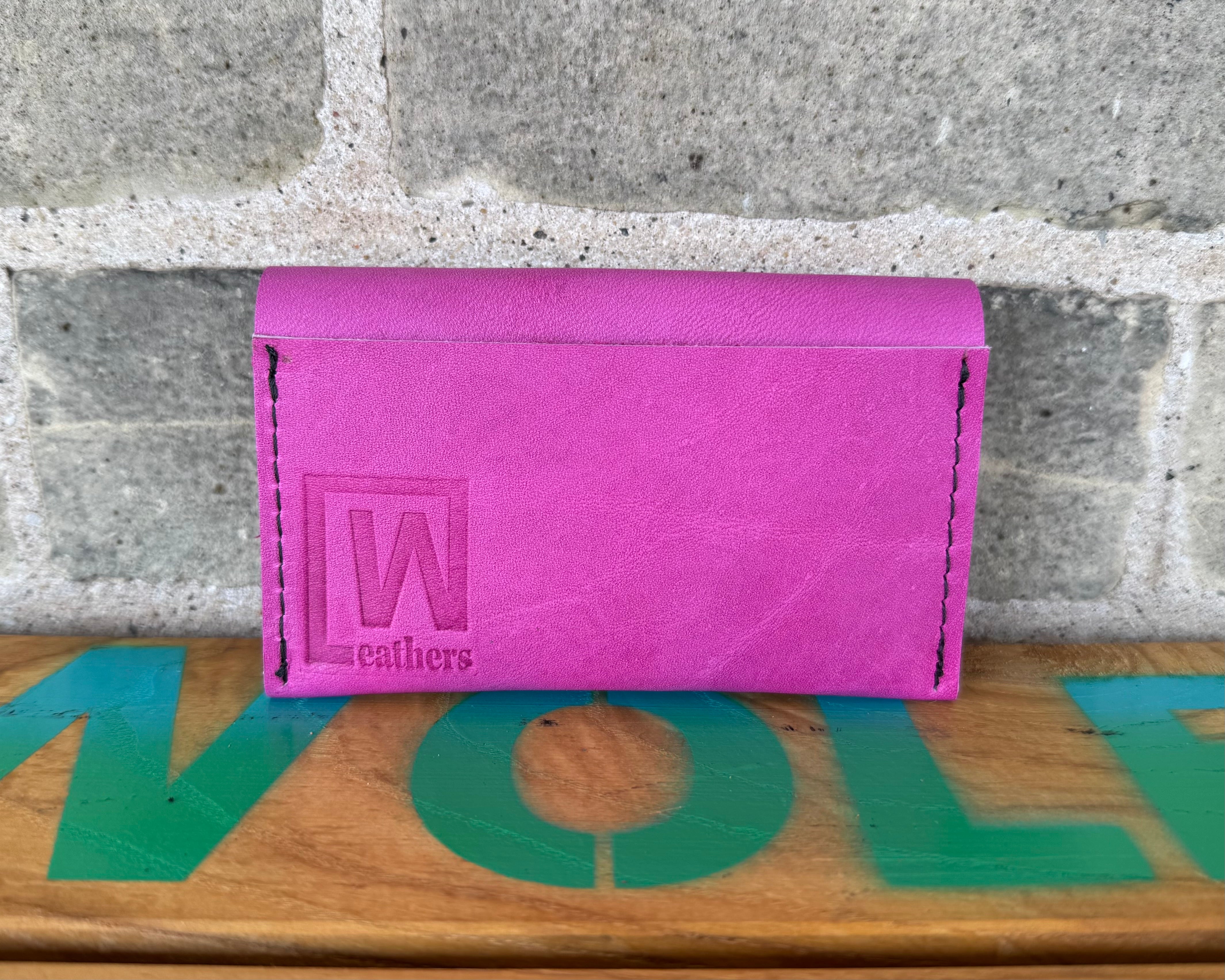 Leather Button Wallet
