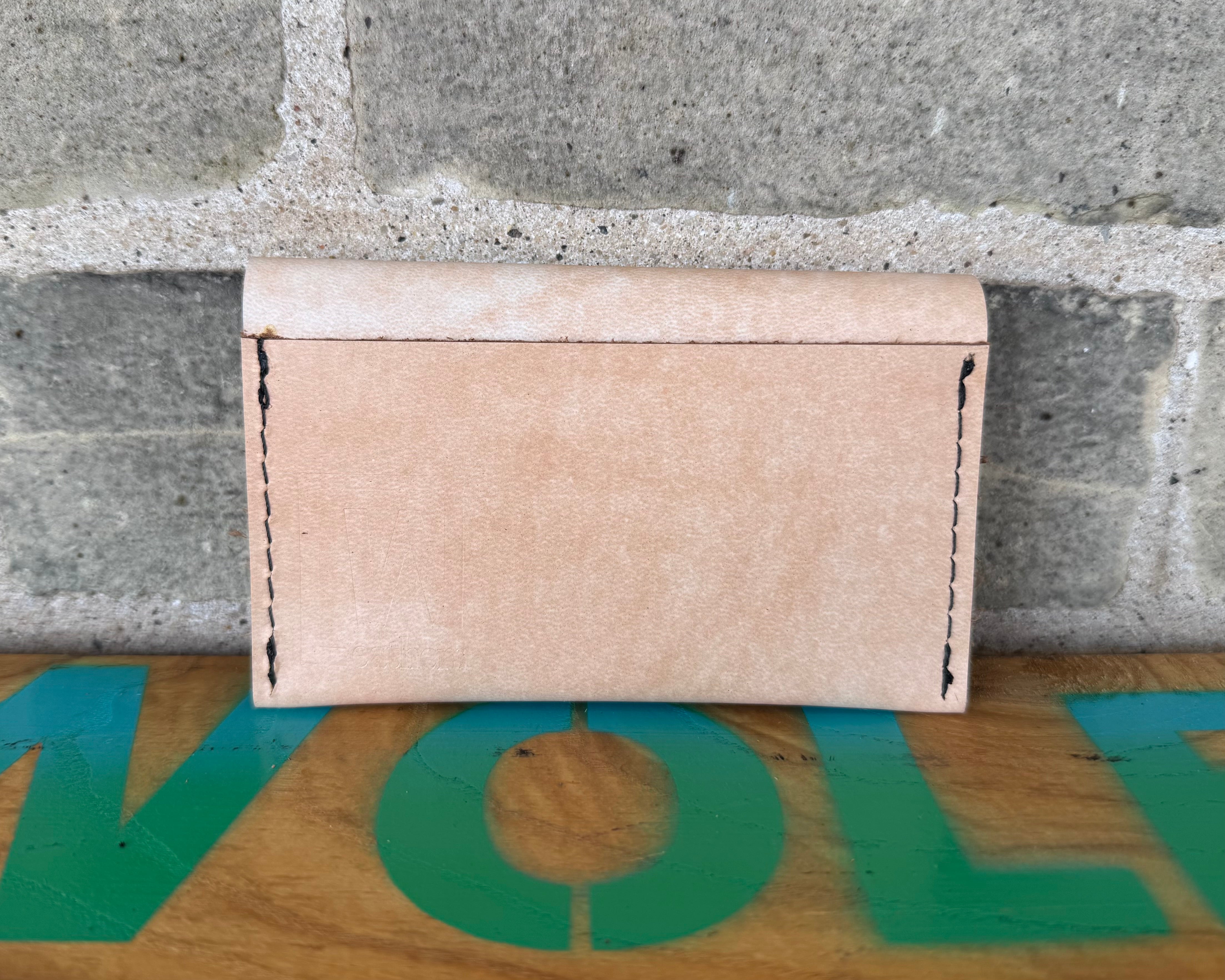 Leather Button Wallet