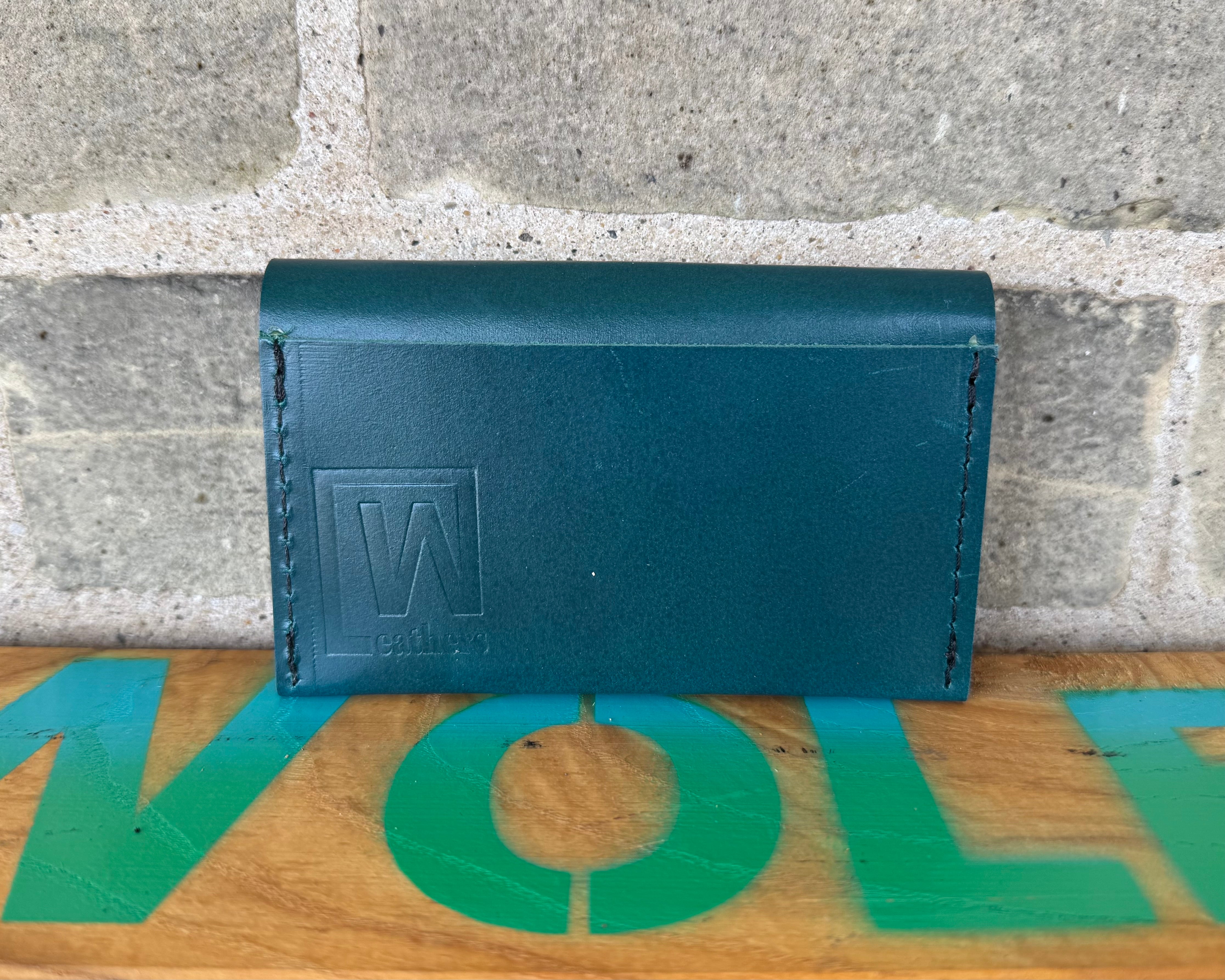 Leather Button Wallet