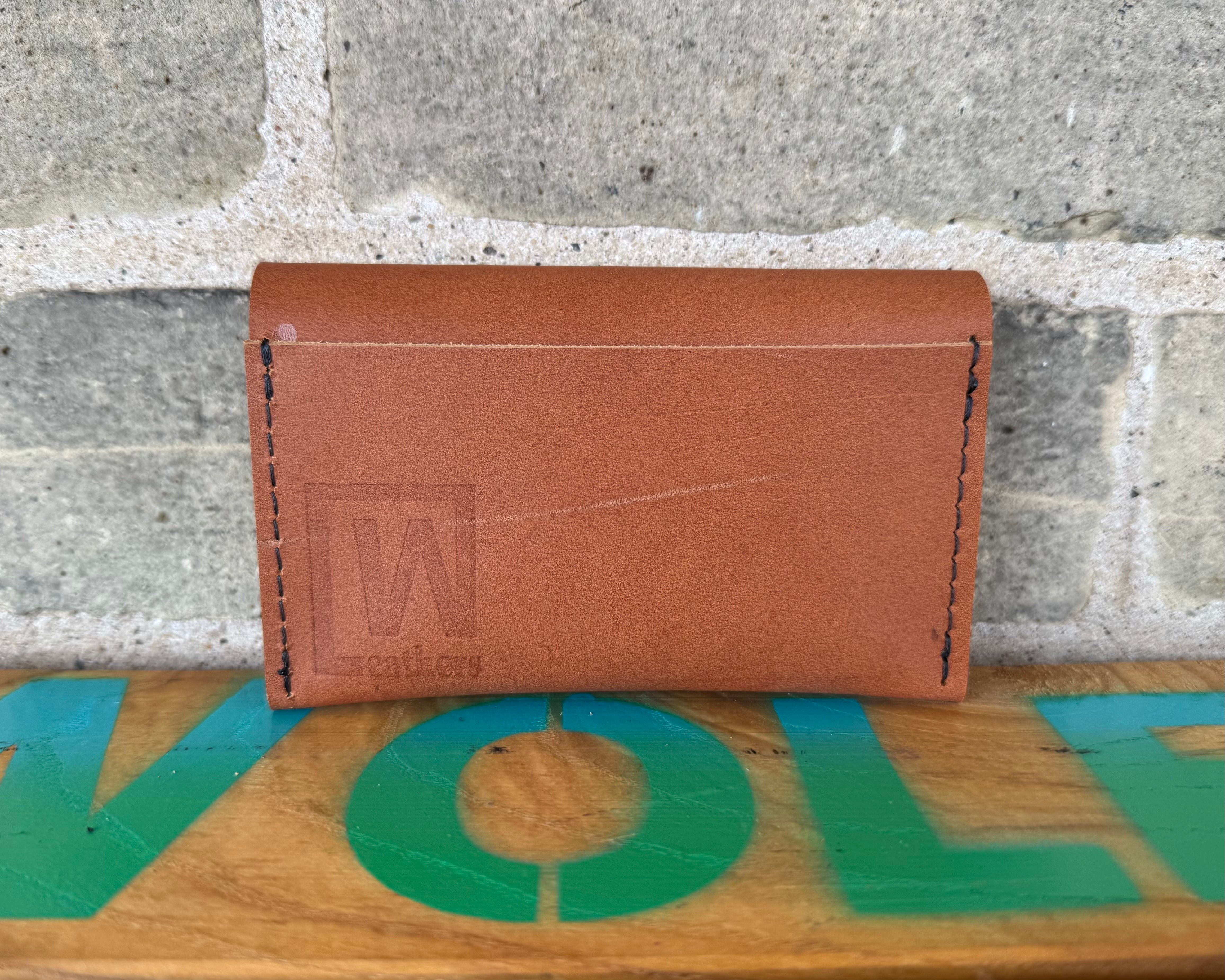 Leather Button Wallet