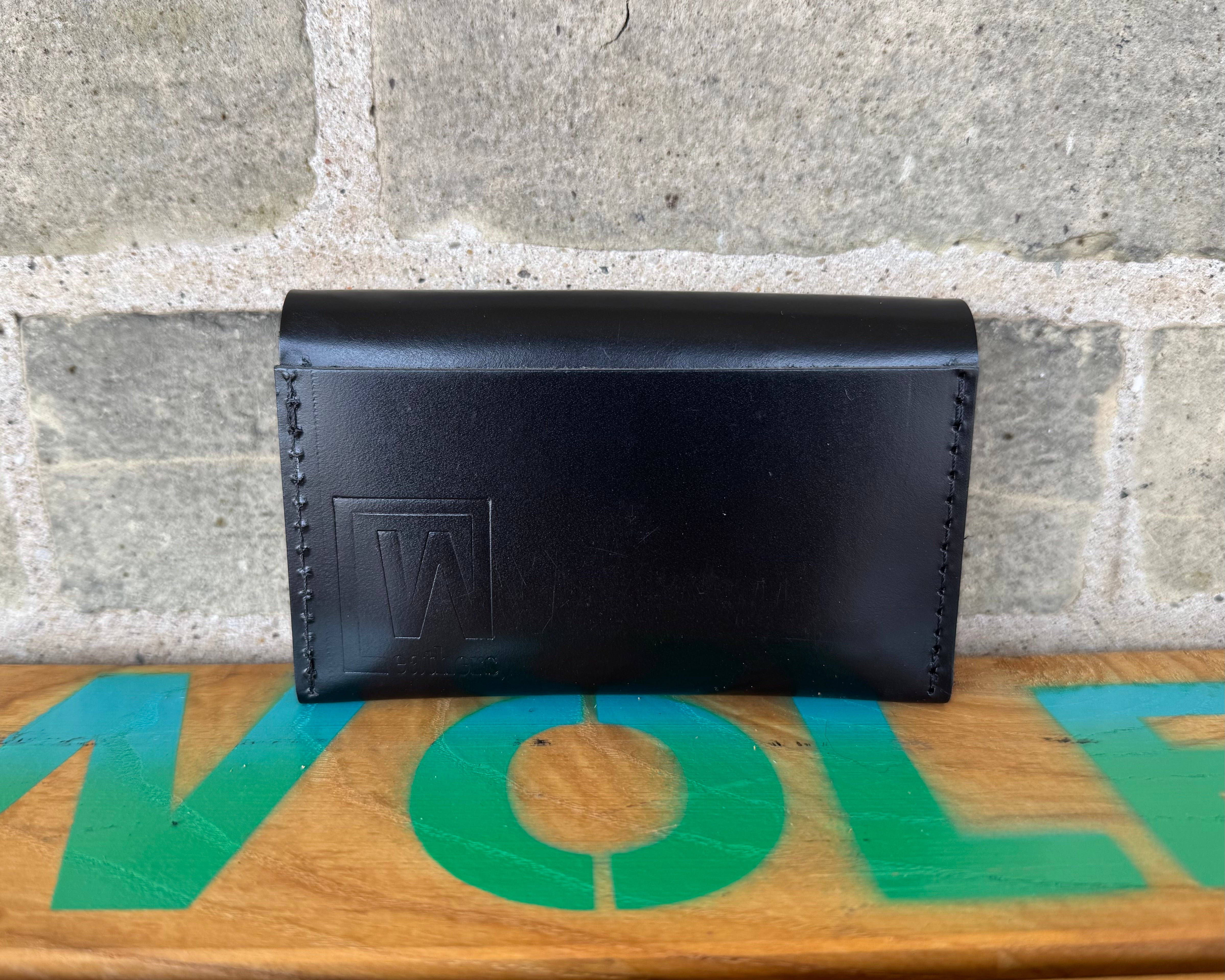 Leather Button Wallet
